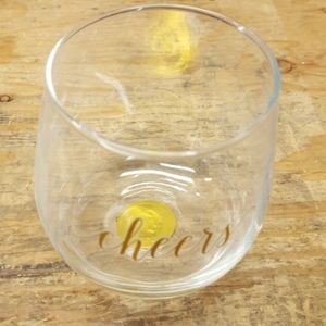CHEERS -Stemless wine glasses